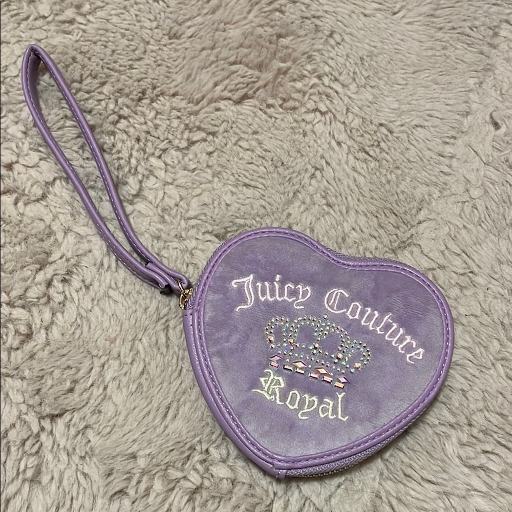 Juicy Couture Lavender Heart Wristlet